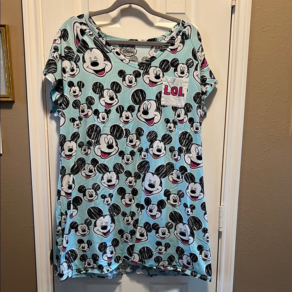 Disney Mickey Mouse Ladies 2/3x Pajamas - Blue